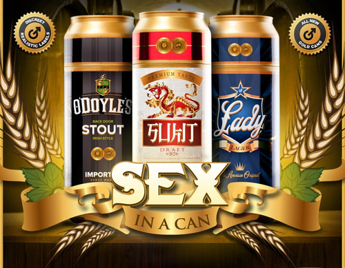 Fleshlight sex in a can lady lager